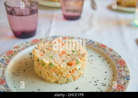 Insalata russa. Spagna. Foto Stock