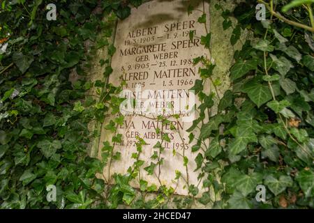 Tomba di Albert Speer a Heidelberg, Germania Foto Stock