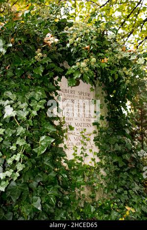 Tomba di Albert Speer a Heidelberg, Germania Foto Stock