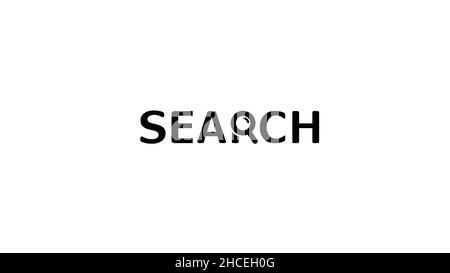 Ricerca frase lettera strumento di ingrandimento simbolo icona vettore Illustrazione disegno Illustrazione Vettoriale