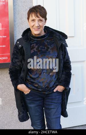 Madrid, Spagna. 28th Dic 2021. Blanca Portillo si pone durante la presentazione della rappresentazione 'Silencio' (silenzio) al teatro spagnolo di Madrid. Credit: SOPA Images Limited/Alamy Live News Foto Stock