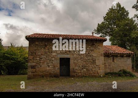 Eremo della Vergine di Dondevilla in Aldea del Ebro. Foto Stock