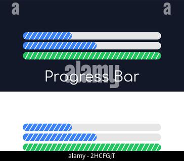 Stato di download dell'applicazione, file. Barra di avanzamento. Interfaccia utente per il sito Web e l'applicazione. Illustrazione vettoriale. Illustrazione Vettoriale