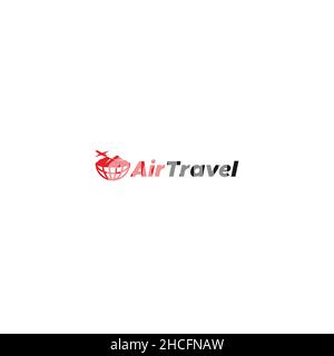 Design minimalista e semplice con il logo Air Travel Illustrazione Vettoriale
