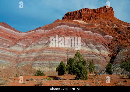 Formazione di Chinle (Paria Badlands) vicino a Old Paria in Utah se Foto Stock