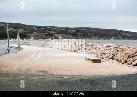 Arisaig, Nuova Scozia, Canada, dicembre 25 2021. Molo di Arisaig. Luke Durda/Alamy Foto Stock