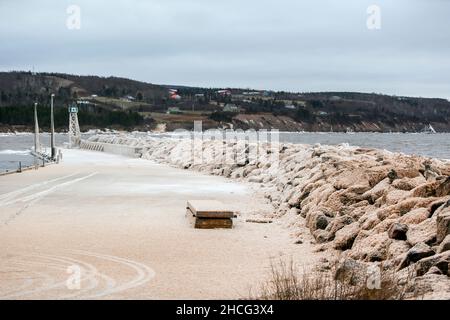 Arisaig, Nuova Scozia, Canada, dicembre 25 2021. Molo di Arisaig. Luke Durda/Alamy Foto Stock