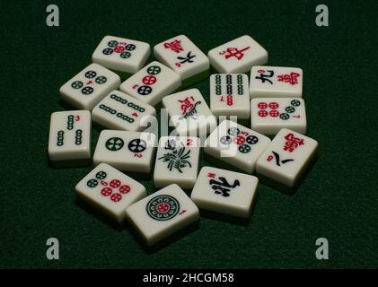 Mahjong Foto Stock