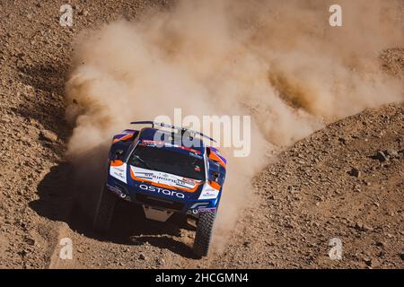 Jeddah, Arabia Saudita. 29th Dic 2021. 256 Calleja Jesus (spa), Edu Blanco (spa), Nebrija Astara, Astara 01 Concept, Auto FIA T1/T2, Azione durante le Prove private del Dakar Rally 2022, dal 29 al 30 dicembre 2022 a Jeddah, Arabia Saudita - Photo Florent Gooden / DPPI Credit: DPPI Media / Alamy Live News Foto Stock