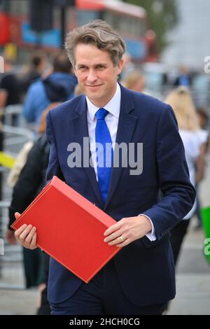 Westminster, Londra, Regno Unito, 01st settembre 2021. Gavin Williamson, deputato, Segretario di Stato britannico per l'istruzione, esce oggi dalle Camere del Parlamento. Come allievo Foto Stock