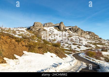 Casares de Arbas. León, España. Foto Stock