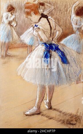 Ballerino (1880) dipinto ad alta risoluzione di Edgar Degas. Foto Stock