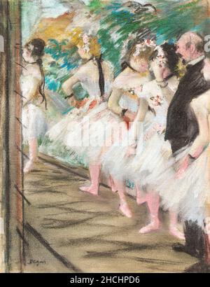 Il Balletto (ca. 1880) pittura ad alta risoluzione di Edgar Degas. Foto Stock