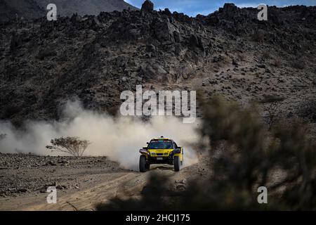 220 Han Wei (chn), ma li (chn), Hanwei Motorsport Team, SMG HW2021, Auto FIA T1/T2, Azione durante le Prove private del Rally Dakar 2022, dal 29 al 30 dicembre 2022 a Jeddah, Arabia Saudita - Foto Gigi Soldano/DPPI Foto Stock