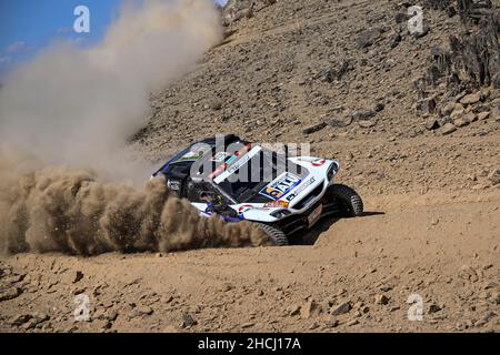 316 Costes Lionel (fra), Tressens Christophe (fra), PH Sport Dans les pas de Léa, PH Sport Zephyr, T4 FIA SSV, azione durante le Prove private del Rally Dakar 2022, dal 29 al 30 dicembre 2022 a Jeddah, Arabia Saudita - Foto Gigi Soldano / DPPI Foto Stock