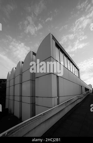 Bauhaus Archive Berlin, progetto basato su progetti di Walter Gropius Foto Stock