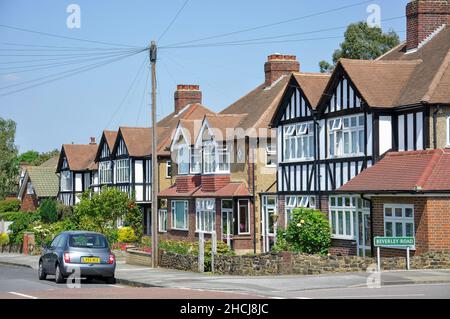 Case d'epoca, Grovel Road, Bromley Common, Bromley, Greater London, Inghilterra, Regno Unito Foto Stock