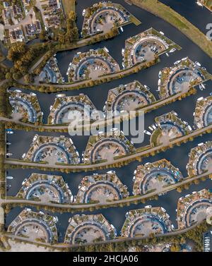 Lemmer nei Paesi Bassi Geometric Housing Estate Foto Stock