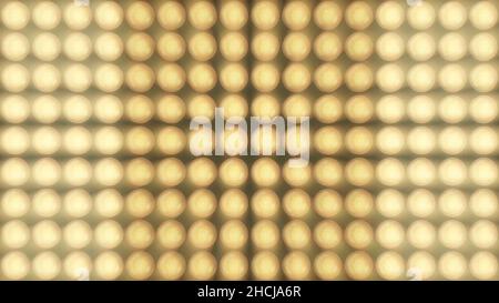 Luci di scena a colori lampeggianti. Riflettori e ballo da parete. Foto Stock