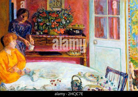 La Sala da pranzo, Vernonnet (1916) dipinto in alta risoluzione da Pierre Bonnard. Foto Stock