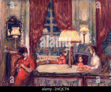 Serata sotto le lampade (1903) di Pierre Bonnard. Foto Stock