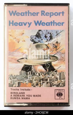 Jazz Rock Music Cassette METEO RAPPORTO Heavy Weather Foto Stock