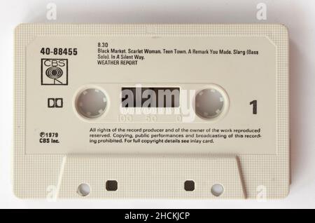 Jazz Rock Music Cassette WEATHER REPORT 830 Foto Stock