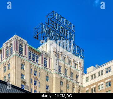 L'Hotel John Marshall del 1929 chiuse le sue porte nel 2004, riaprendosi nel 2011 come residenza del John Marshall. Foto Stock