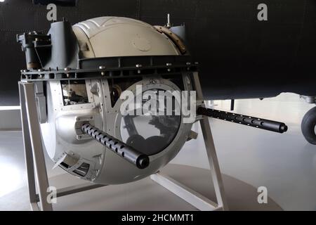 Torretta di palla di una fortezza volante del B17 Foto Stock