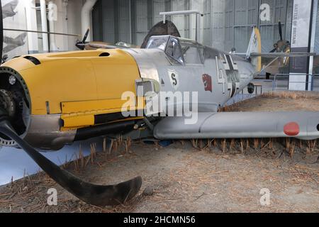 Un WW2 Messerschmidt Me109 fighter della Luftwaffe Foto Stock