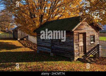 Jacob Bushong Farm presso il New Market Battlefield state Historic Park Foto Stock