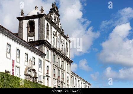 Chiesa di San Salvador, Horta, Isola di Faial, Azzorre, Portogallo, Europa, Igreja do Santíssimo Salvador Foto Stock