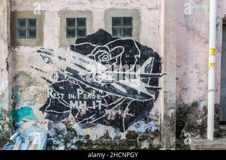 IPOH, MALAYASIA - 25 MARZO 2018: Street art su un muro a Ipoh, Malesia Foto Stock