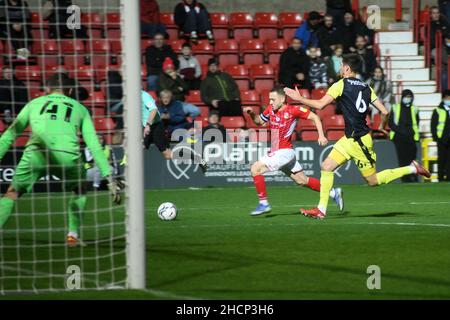 Swindon Town / Stevenage, EFL Sky Bet League 2, Football al County Ground, Swindon, Foto Stock