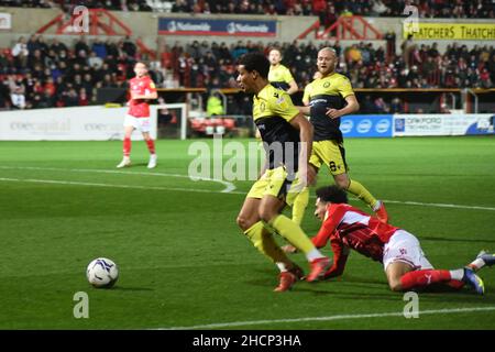 Swindon Town / Stevenage, EFL Sky Bet League 2, Football al County Ground, Swindon, Foto Stock