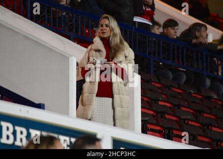 Swindon Town Football Club Supporters Foto Stock