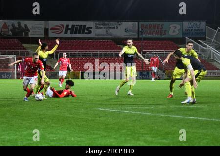 Swindon Town / Stevenage, EFL Sky Bet League 2, Football al County Ground, Swindon, Foto Stock