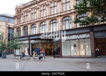 Il negozio di abbigliamento Zara a Nottingham nel Regno Unito Foto Stock