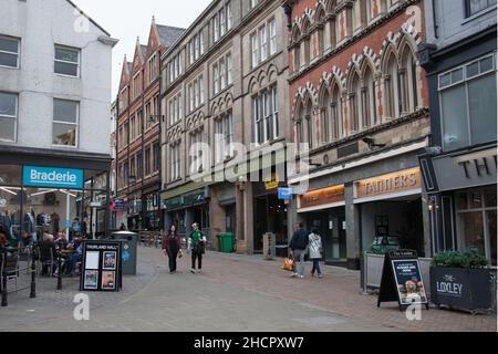 Viste di Pelham Street a Nottingham nel Regno Unito Foto Stock