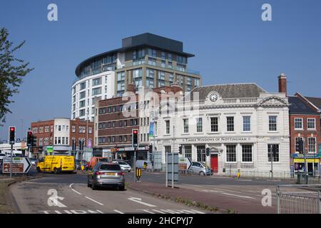 Viste di West Bridgford a Trent Bridge a Nottingham nel Regno Unito Foto Stock