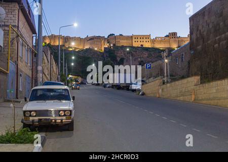 Fortezza di Naryn-Kala a Derbent nella Repubblica di Dagestan, Russia Foto Stock