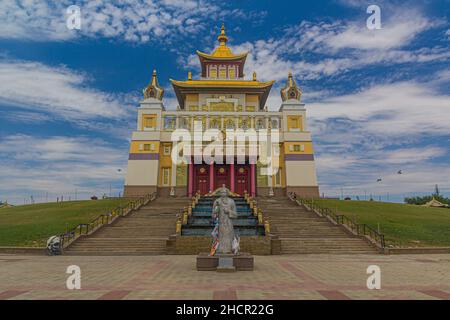 Tempio buddista l'abode dorato del Buddha Shakyamuni a Elista, Russia Foto Stock