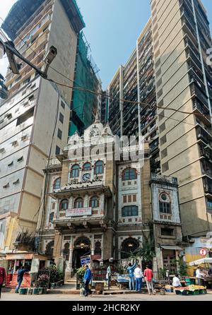 12 25 2021 Shri RAM Mandir tempio Bhuleshwar Road Kabutarkhana Bombay , Mumbai , Maharashtra , India Foto Stock