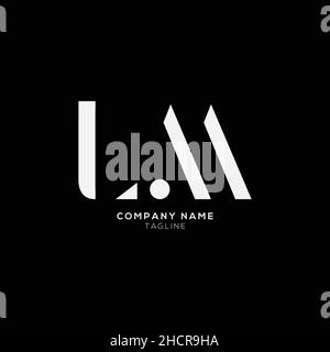 Creative Modern LM Letter Business Logo Design Alphabet icona Vector Symbol. Modello creativo ed elegante con logo LM. Illustrazione Vettoriale