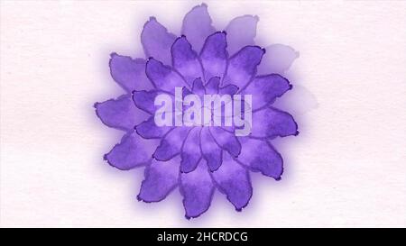 Liquid painting animati grafica in movimento senza giunture per i video. Sfondo di fiori in movimento in morbido colore pastello in stile sfocato. Abstract beautiff Foto Stock