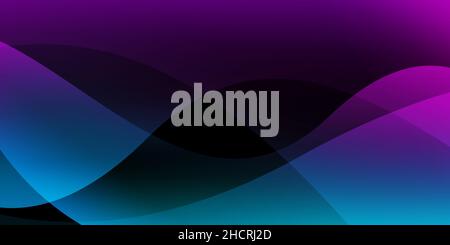3D rendering retro Illustrazione sfondo con colori blu scuro e viola. Sfondo astratto retrò illustrazione Foto Stock
