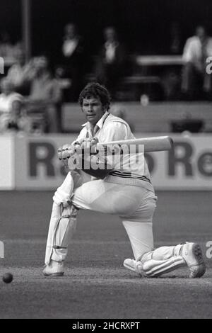 Lance Cairns (NZ) batting, Worcestershire / New Zealand Tour Match, New Road, Worcester, Inghilterra 19-21 ago 1978 Foto Stock