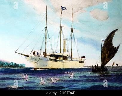 SS John Williams Missionary Ship, periodo vittoriano Foto Stock