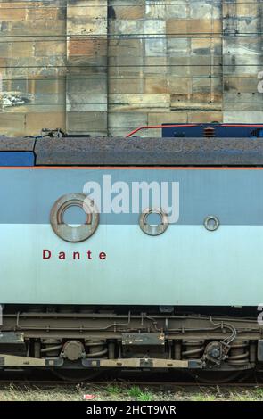 92029 'Dante' stabled alla stazione ferroviaria di Carlisle. Foto Stock