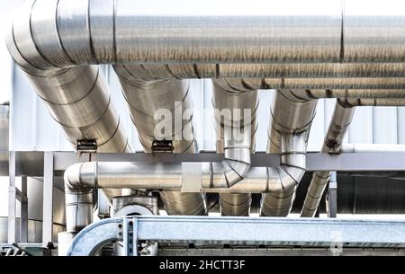 Tubi industriali Foto Stock